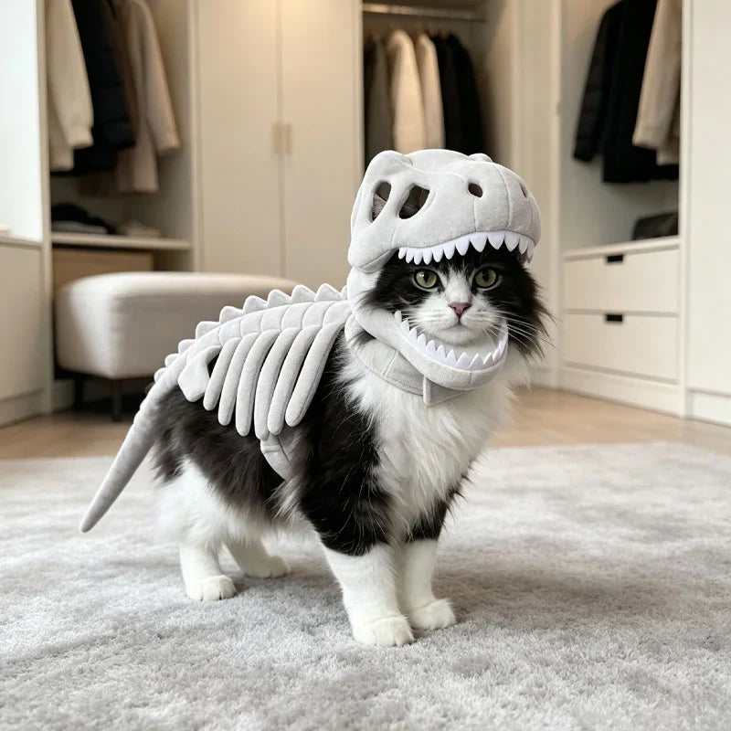 Glow-in-the-Dark Dino Pet Costume for Dogs & Cats