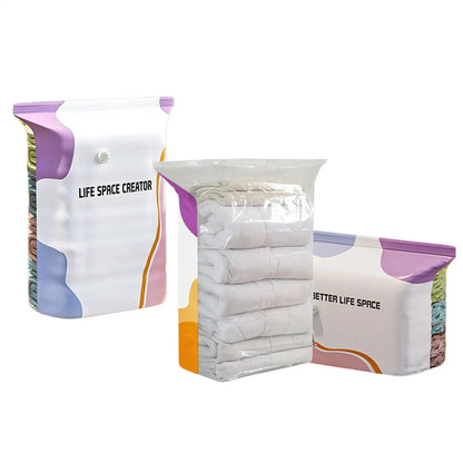 3-Pack Vacuum Compression Storage Bags for Closets & Travel
