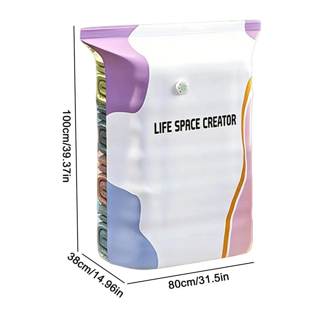 3-Pack Vacuum Compression Storage Bags for Closets & Travel