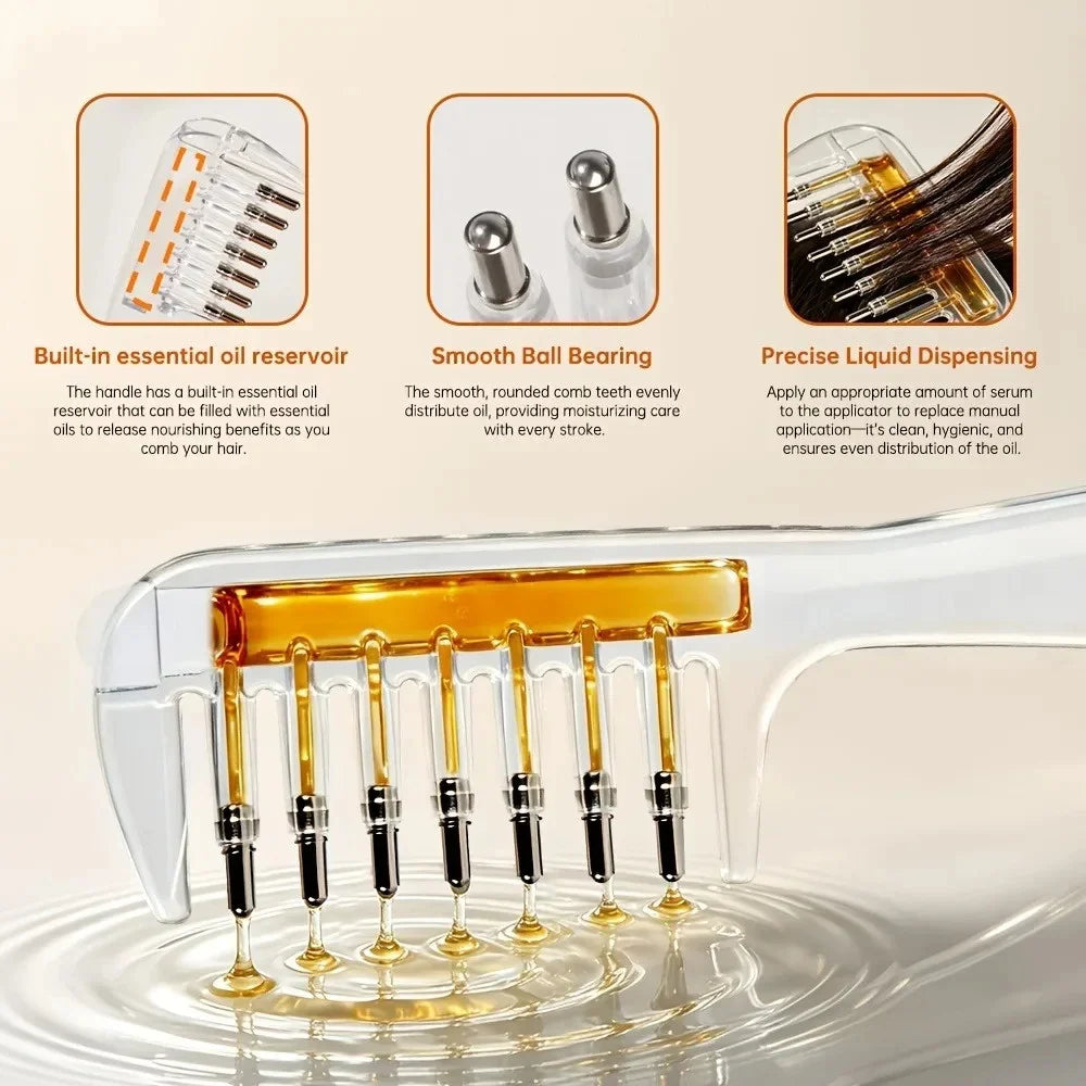 Roller Ball Scalp Massage Comb for Relaxing Hair Care