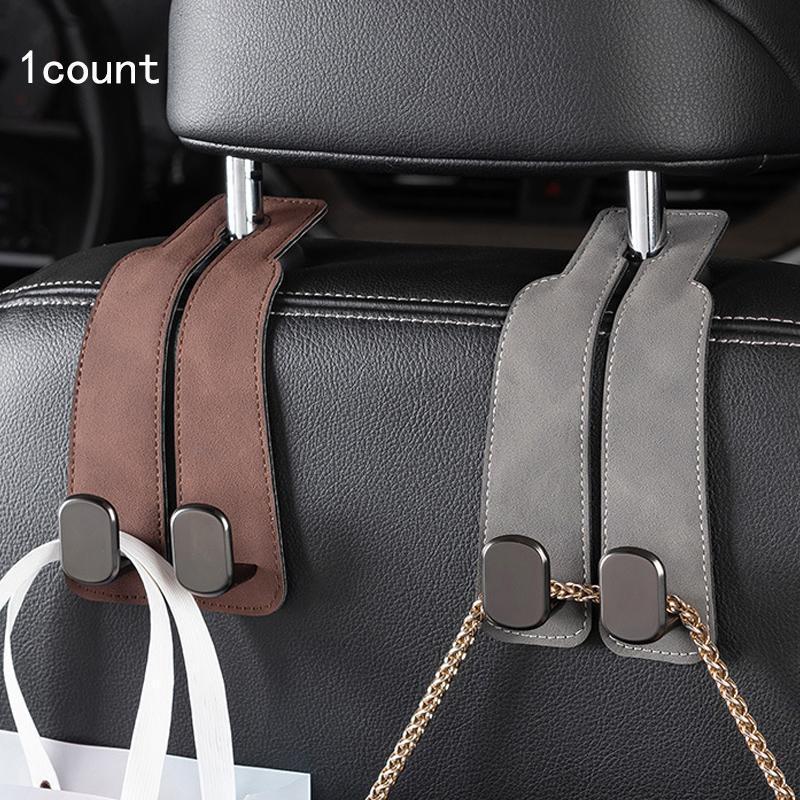 Hidden Car Seat Back Hook for Bags and Everyday Clutter