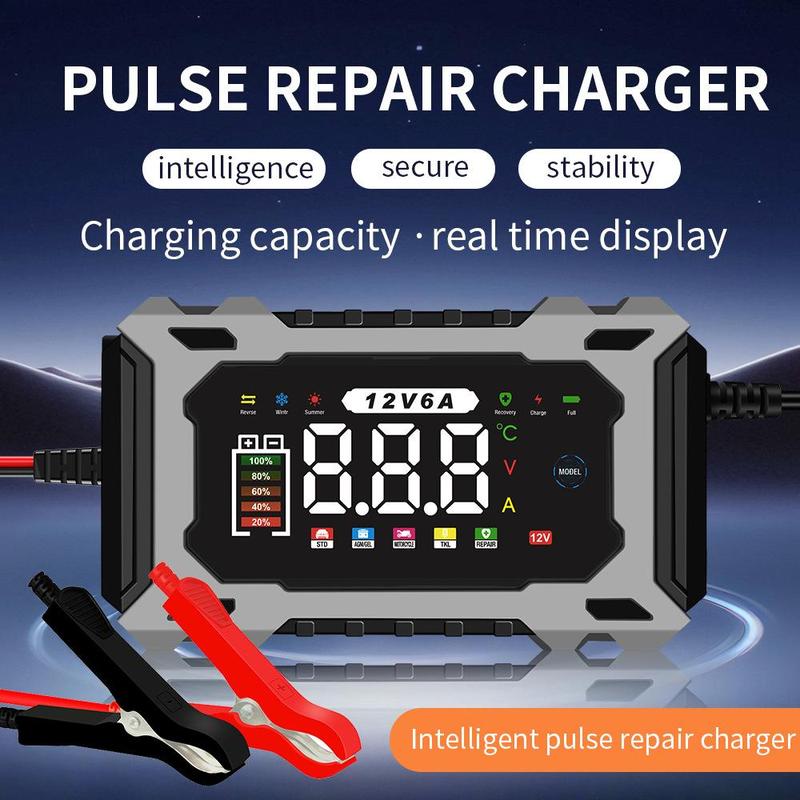 Cargador Inteligente 12V 6A con Reparación de Batería