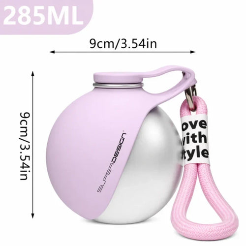 Portable Dog Water Bottle with Built-In Bowl
