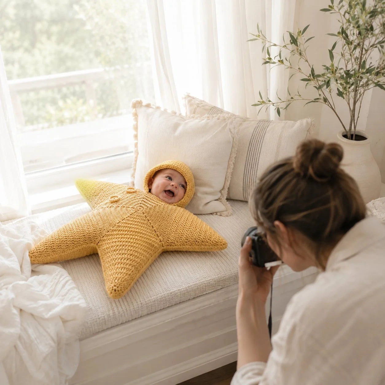 Crochet Star Baby Suit