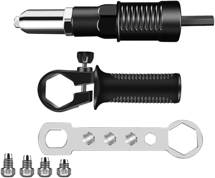 Drill-to-Rivet Gun Adapter Kit - Save Your Hands