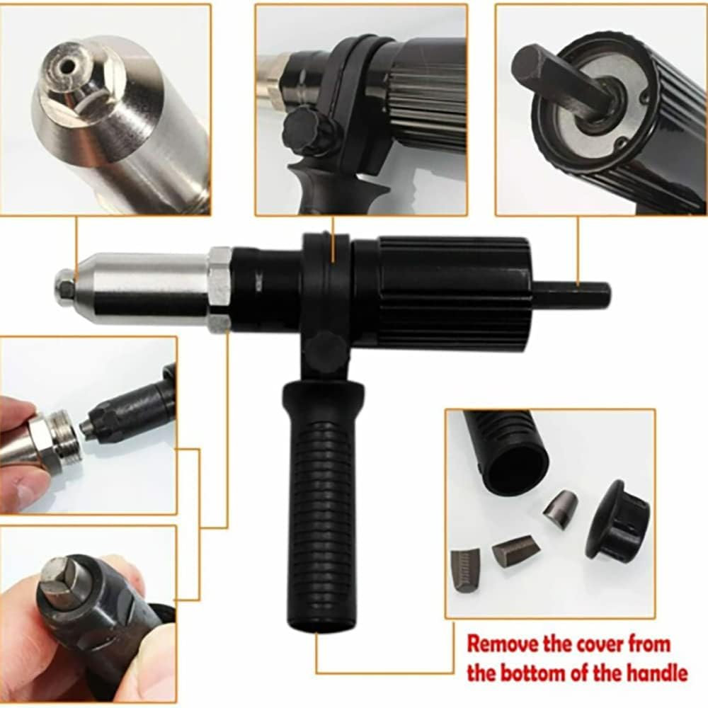 Drill-to-Rivet Gun Adapter Kit - Save Your Hands