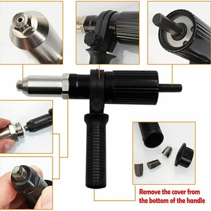 Drill-to-Rivet Gun Adapter Kit - Save Your Hands