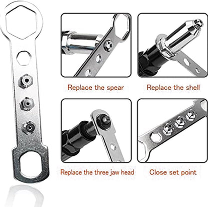 Drill-to-Rivet Gun Adapter Kit - Save Your Hands