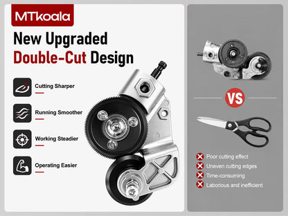 Drill Attachment Metal Cutter for Clean, Straight Cuts