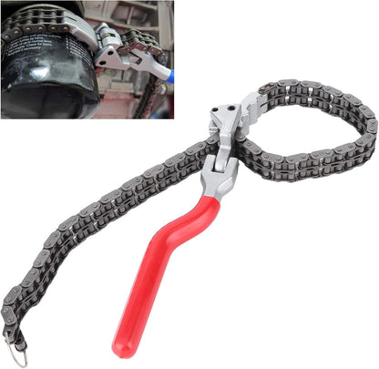 Oil Filter Chain Wrench That Cracks Open Stuck Filters