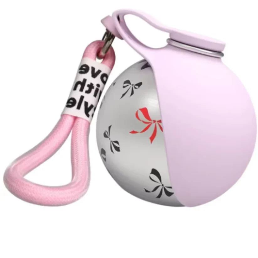 Portable Dog Water Bottle with Built-In Bowl