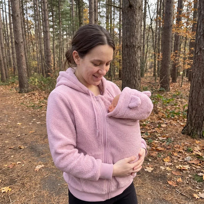 BabySnug Carrier Hoodie - Hands-Free Warmth & Bonding