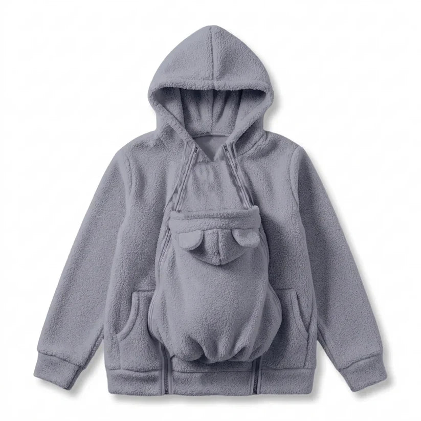 BabySnug Carrier Hoodie - Hands-Free Warmth & Bonding