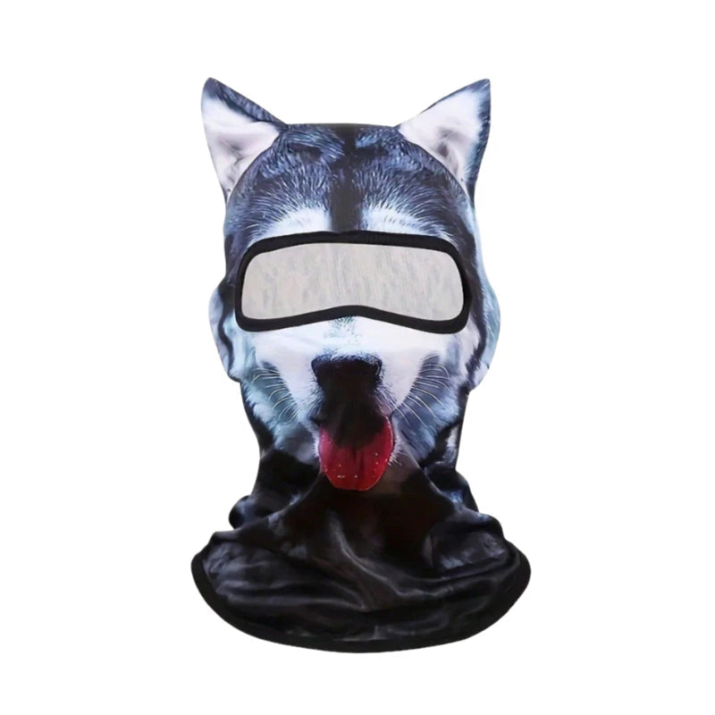 3D Animal Face Winter Balaclava - Full Head & Neck Cover