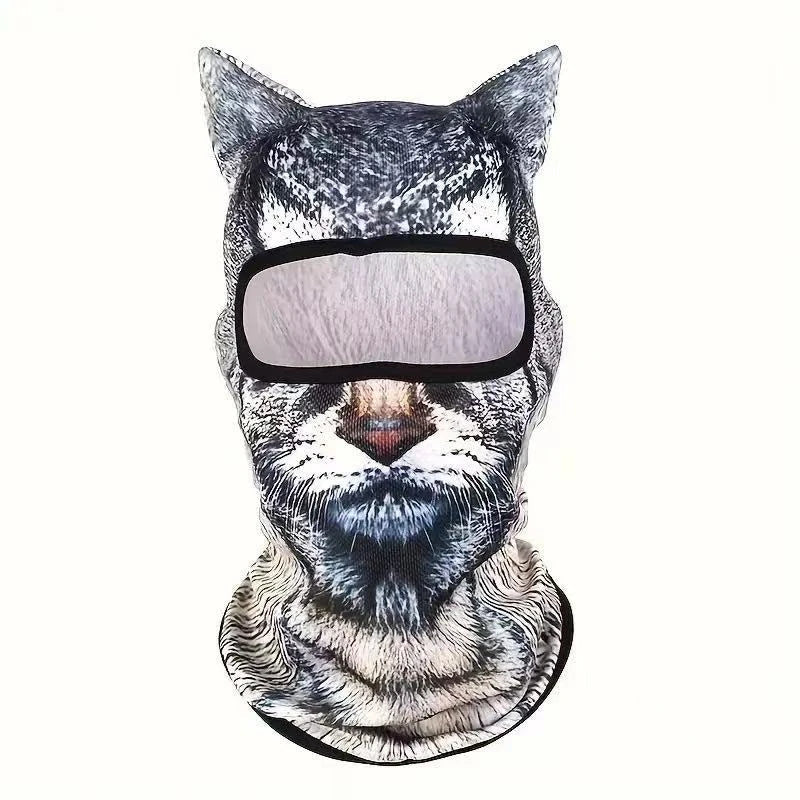 3D Animal Face Winter Balaclava - Full Head & Neck Cover