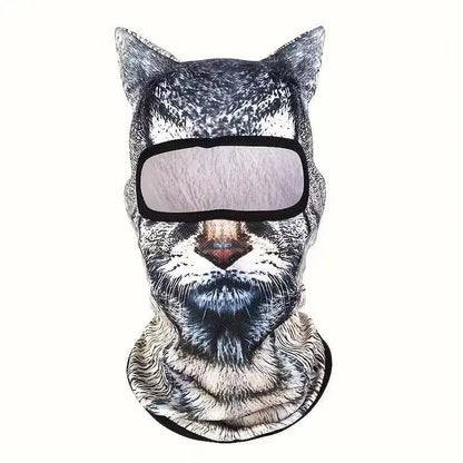 3D Animal Face Winter Balaclava - Full Head & Neck Cover
