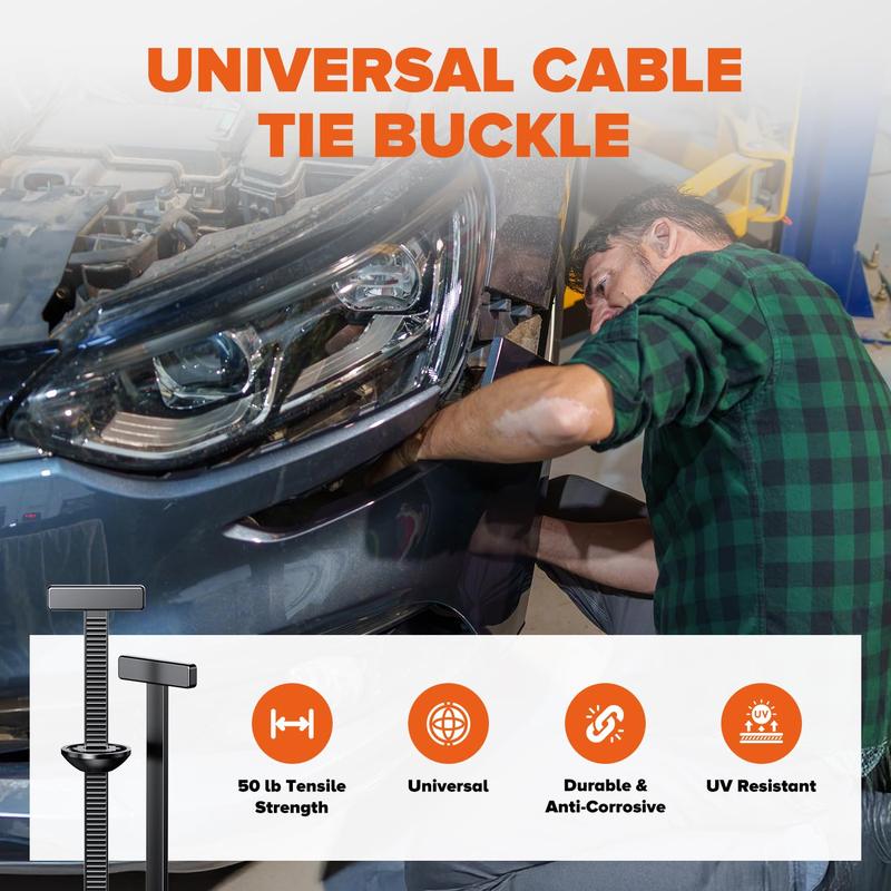 No-Tool Nylon Snap Clips for Fender and Panel Repairs