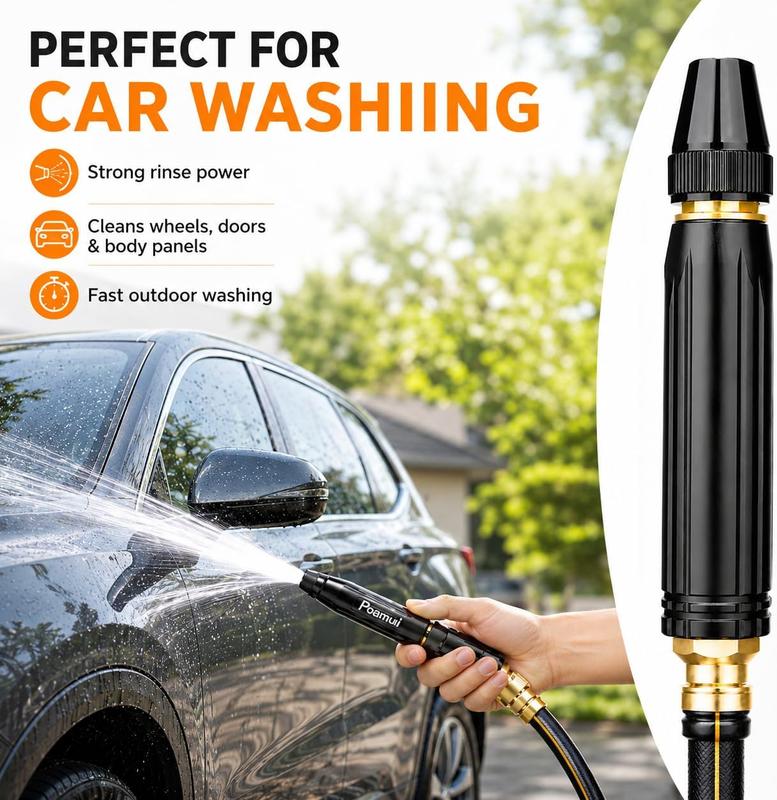 High-Pressure Water Gun for Fast Car & Yard Cleaning