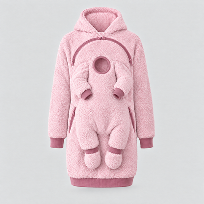 CozyNest Mom & Baby Hoodie for Warm, Close Carrying
